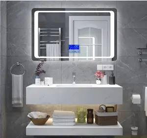 Guangzhou 900mm muebles de baño tocador de baño moderno, espejo de gabinete de tocador de baño