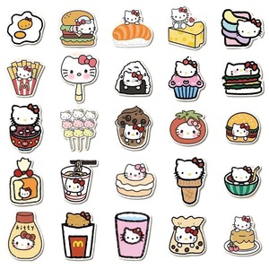 Cute <strong>Hello</strong> <strong>Kitty</strong> Food <strong>Stickers</strong>, Waterproof Decals for Kids, Teens, Water Bottles, Laptops and Journaling - Product Image 5