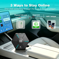 Boîtier AI Qualcomm 6350 Android 15 avec CarPlay sans fil et Android Auto, 8 Go + 128 Go, 4G Cloud SIM, entrée/sortie, mise à jour OTA pour YouTube