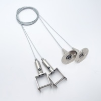 Kits de plafond suspendus de câble métallique de vente directe d'usine pour des lumières