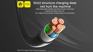 SASATHREE 价格实惠 1m USB 3.0 快速充电数据线，Type-C 来自原厂 6A - Product Image 3