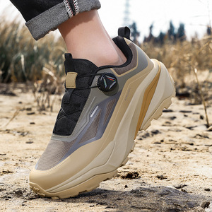 รองเท้าผ้าใบผู้ชายแบบสวมใส่สบาย น้ำหนักเบา ระบายอากาศได้ดี ปิดด้วยเชือกผูก พื้นรองเท้า EVA กันลื่น พร้อมโลโก้ปัก เหมาะสำหรับทุกฤดูกาล - Product Image 4