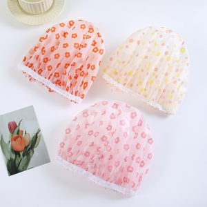 Vente en gros <span class=keywords><strong>de</strong></span> grands bonnets <span class=keywords><strong>de</strong></span> douche réutilisables pour femmes et filles, avec motifs floraux fantaisie, imperméables, couvre-cheveux, bonnets <span class=keywords><strong>de</strong></span> cuisine et <span class=keywords><strong>de</strong></span> <span class=keywords><strong>bain</strong></span> - Product Image 6