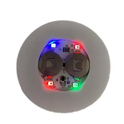 Kustom Bulat EVA Led Botol Coaster, Bercahaya Berkedip Led Botol Stiker untuk Bar Pasokan Botol Bantalan Lampu