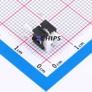 K6-6140D-03 Push Button Switch Through hole Component THT Switch Single Pole Single Throw - Normally Open Through Hole 50mA 12V - Product Image 1