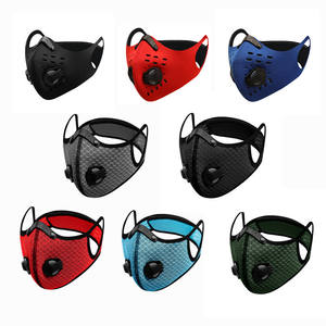 Masque facial de cyclisme extérieur unisexe en non-tissé avec doublure en charbon actif, coupe-vent, anti-poussière et anti-smog, à puce unique - Product Image 2