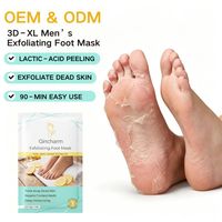 Masque exfoliant pour les pieds 3D XL en forme de chaussettes pour hommes et femmes, pour pieds gercés, toucher doux et lisse comme de la peau de bébé, masque exfoliant pour les pieds