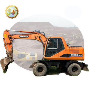 Excavadora de Ruedas Doosan DH150w de 15 Toneladas, Fabricada en Corea del Sur, Modelo 2015, Motor y Bomba Usados, 4001-6000 Horas, Capacidad de Cucharón de 0.75m - Product Image 1