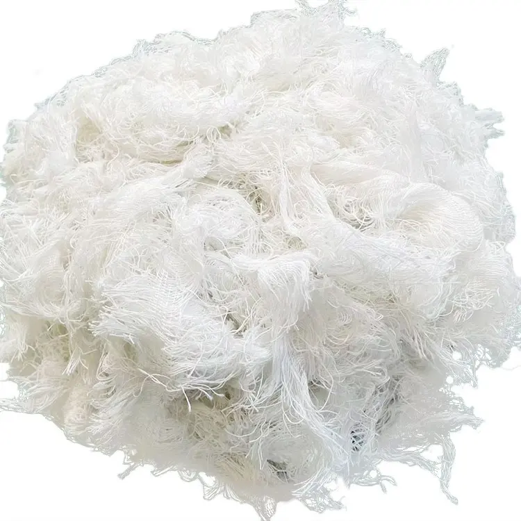 Good Absorption White Cotton Yarn Waste Workshop Cleaning Wiping Rags