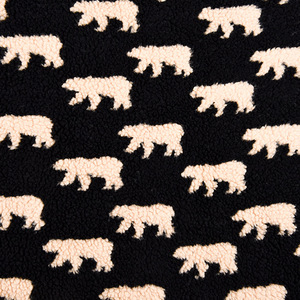 EN STOCK 100% Poliéster Oso <span class=keywords><strong>polar</strong></span> jacquard lana de cordero pellet lana de cordero pila pesada abrigo para niños chaqueta algodón Sherpa tela - Product Image 2