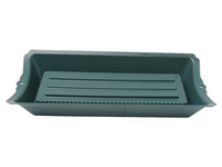 Vente en gros 18 "Deluxe cercueil selle plateau en plastique arrangement floral récipient en plastique pour le jardin