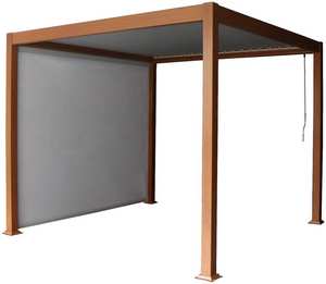 Tente de jardin extérieure Pergola en aluminium persiennes étanches Pergola <span class=keywords><strong>électrique</strong></span> en aluminium pour ouvrir le toit à persiennes <span class=keywords><strong>parasol</strong></span> manuel - Product Image 3