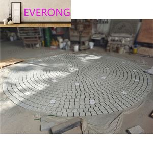Adoquín de Granito Natural Gris G603 EV STONE, Patrón Circular de 4.4m, Cubo Redondo, Pavimento Duradero, Adoquín para Patio - Product Image 3