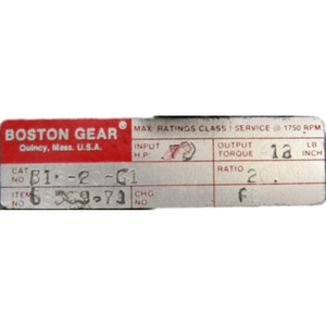 Réducteur de vitesse BOSTON GEAR 318-20-G1 20:1 31820G1 58569-71 - Product Image 4