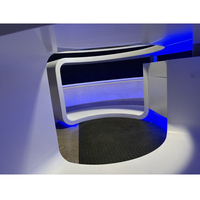 Table de présentation de nouvelles sportives haut de gamme pour enfants en Corian coloré avec LED