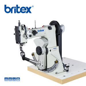 Machine à coudre industrielle à point noué BR-168 à double fil pour coutures latérales de chaussures, avec lit cylindrique, ensemble complet pour usine de fabrication industrielle - Product Image 2