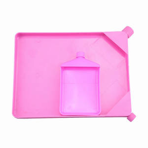 Blue White Pink Plastic Candy Bead Funnel Tray Sorting and Organizing Candy Beads