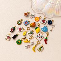 Liontin Buah DIY Stainless Steel 2025, Perhiasan Fashion, Cabai, Blueberry, Markisa, Lemon, Lapisan PVD untuk Pembuatan Perhiasan