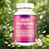 Pilules éclaircissantes pour la peau au glutathion OEM ODM, soin des taches brunes et de l'hyperpigmentation avec vitamine C, collagène, suppléments de beauté à base de plantes