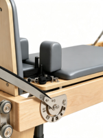 Reformer de Pilates de Roble de Calidad Profesional, Plegable, para Entrenamiento de Fuerza, Gimnasio, Fitness, Venta al por Mayor, OEM