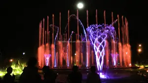 8m decorazione del giardino giochi d'acqua all'aperto vari LED acqua danza fontana ugello per la vendita