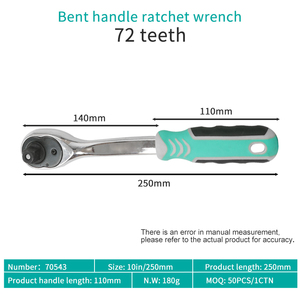 72-Tooth Quick-Release Automotive Ratchet <strong>Wrench</strong> <strong>Set</strong> OEM - Product Image 6