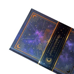 مجلة غلاف مقوى لعلم التنجيم السماوي _ دفتر كوكبة مطبوع مخصص _ كتاب هدايا بتصميم برقائق ذهبية للأبراج - Product Image 4