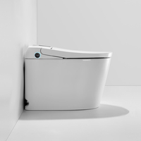WC monobloc intelligent K3 en céramique moderne avec réservoir d'eau intégré dissimulé et anti-refoulement