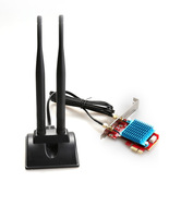 Antenne WiFi double bande 2,4 GHz 5 GHz à gain élevé avec base magnétique RP-SMA pour routeur, carte réseau, communication sans fil extérieure