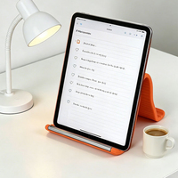 Support de téléphone portable pliable en silicone, support flexible en aluminium réglable pour téléphone portable, tablette, ordinateur portable, bureau, voyage