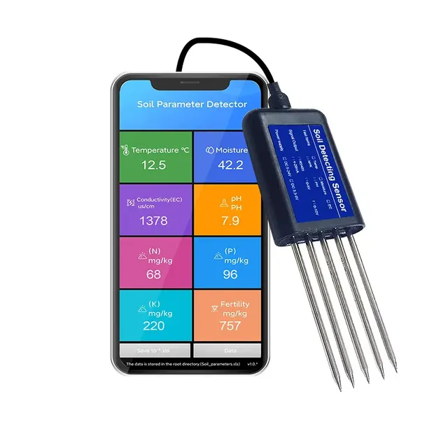 XMT TR300 Smart Soil Analyzer 2026 Model 8-in-1 RS485 Output Measures NPK/pH/EC/Salinity/Moisture/Temperature Industrial Grade