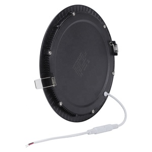 Panel de Luz LED Cuadrado Redondo Negro Personalizado, Ultrafino, DC12V 24V 170mm <span class=keywords><strong>240mm</strong></span> 300mm, Aluminio SMD2835 9W 12W, <span class=keywords><strong>Downlight</strong></span>, Foco - Product Image 2