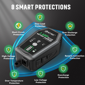 Chargeur de batterie de voiture intelligent HTRC 30W 6V/12V 3A automatique pour batteries Lithium LiFePO4, Plomb-acide (AGM/GEL/SLA/Flooded <span class=keywords><strong>EFB</strong></span>) ignifuge - Product Image 5