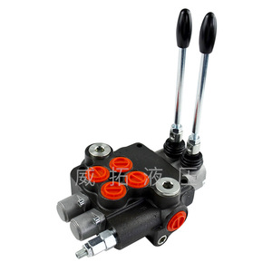 Vanne hydraulique Weituo P80 à 2 voies, commande directionnelle manuelle, inversion de direction, simple effet, norme nationale - Product Image 1