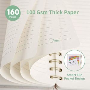 <b>A5</b> <b>Spiral</b> <b>Notebook</b> Waterproof Cover Reinforced Pocket Easy Write Enterprise Customized LOGO Trending Products 2026 New Arrival - Product Image 5