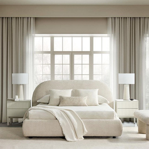 Stilvolle und komfortable <span class=keywords><strong>minimalist</strong></span> ische weiche gepolsterte Betten für Schlafzimmer Apartment Hotel oder Villa Suite - Product Image 1