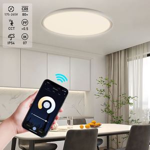 Lámparas <span class=keywords><strong>LED</strong></span> de Techo Redondas de Superficie para Interiores, IP54, 18W, 24W, 32W, 40W, 50W, 70W, para Sala de Estar - Product Image 3