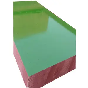 2020 Best Quality Hot Sell 1220x2440x18mm Green / Blue/White PVC Plastic Coated Plywood For Construction, use 30 times