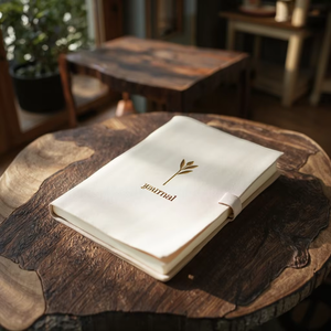 개인화 된 셀프 케어 저널 정신 건강 추적을 위해 안장 스티칭 또는 봉제 바인딩이있는 우아한 하드 커버 노트북 - Product Image 2