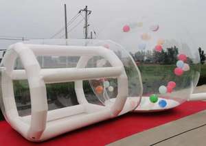 Château gonflable en PVC blanc pour l'extérieur, maison à bulles, fête de mariage, jeu pour enfants à vendre - Product Image 2