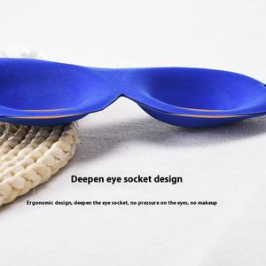 Masque pour les yeux 3D stéréo bloquant, unisexe, sans nez, pour la pause déjeuner, le sommeil, logo imprimable, masque pour les yeux pour les voyages, le camping - Product Image 3