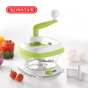 Hand Cranked Multifunctional Food Cutter Household <b>Vegetable</b> <b>Chopper</b> Meat Grinder Egg Beater Kitchen Gadget - Product Image 4
