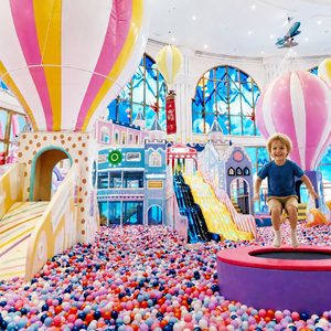 Aire de jeux intérieure personnalisée pour enfants, thème <span class=keywords><strong>château</strong></span> gonflable, parc d'attractions commercial - Product Image 2