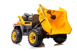 Coche Eléctrico para Niños, Tractor de Ingeniería de Cuatro Ruedas de 12 V, Camión Volquete para Niños - Product Image 6