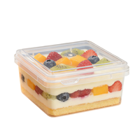 Boîte alimentaire jetable en plastique avec compartiments et séparateurs, idéale pour les repas à emporter, faible MOQ, petites quantités disponibles