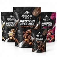 Sachet Doypack Personnalisé avec Logo pour Viande Hachée, Fond Plat, Fenêtre Transparente, Fermeture Zip Refermable, Qualité Alimentaire, Emballage pour Snacks