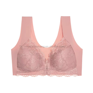 Meilleures ventes : Lingerie féminine sexy grande taille en dentelle, fermeture avant, sans armatures, tendance - Product Image 3