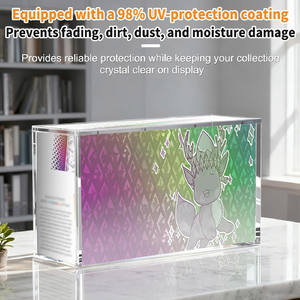 Boîte de présentation en acrylique transparente avec couvercle magnétique compatible avec la collection Prismatic Evolutions Super Premium, Prismatic Evolutions SPC - Product Image 5