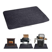 Tapis de protection de sol personnalisables, double face, ignifuges et résistants à l'huile, pour cuisine extérieure et barbecue, résistants à la chaleur