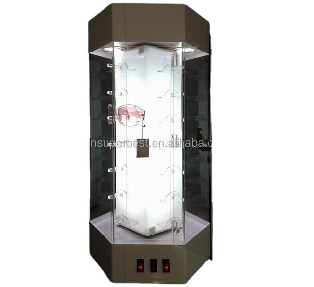 Customize with Lock and Led Light Acrylic Material Display case